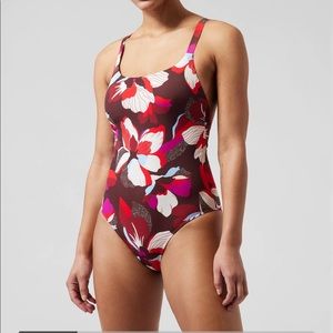NWT Athleta One Piece Swimsuit Floral Print